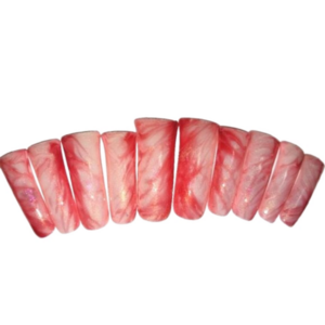 Hand crafted custom 10pc duck shape acrylic press on nails sz large